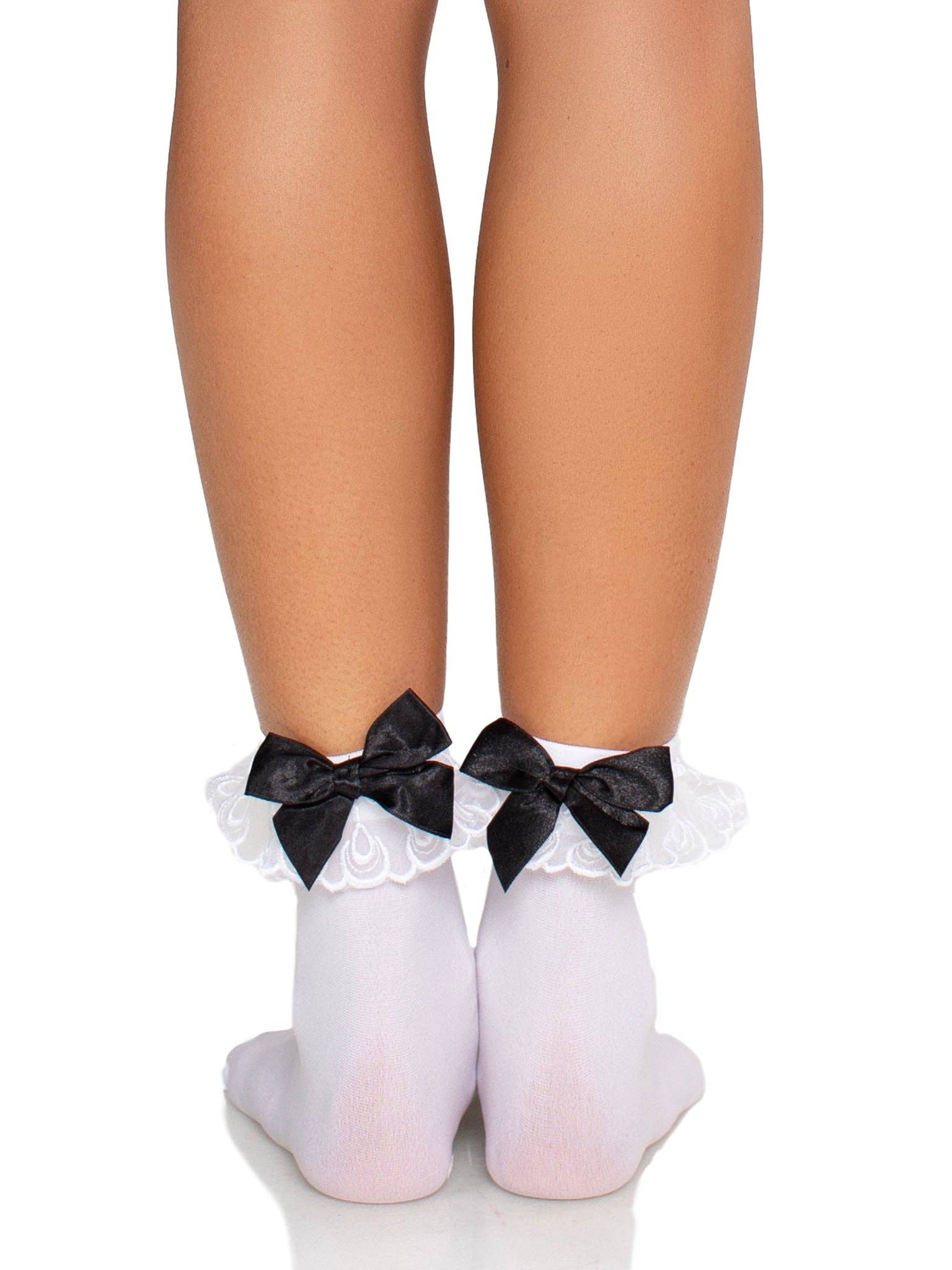 Leg Avenue - Wholesale Socks - Women's - Lola Ruffle Bow Ankle Socks9
