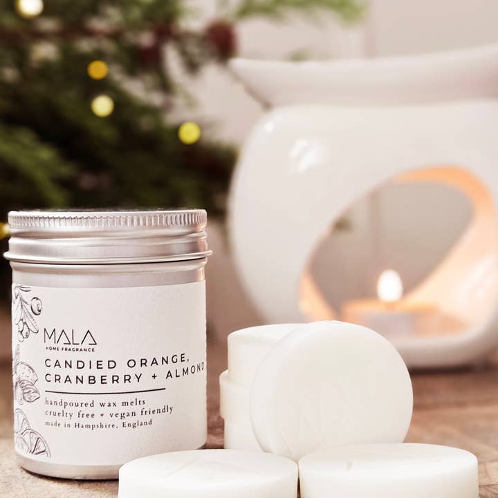 Clementine, Cranberry + Almond Wax Melts | WINTER/CHRISTMAS for wholesale by MALA Home Fragrance