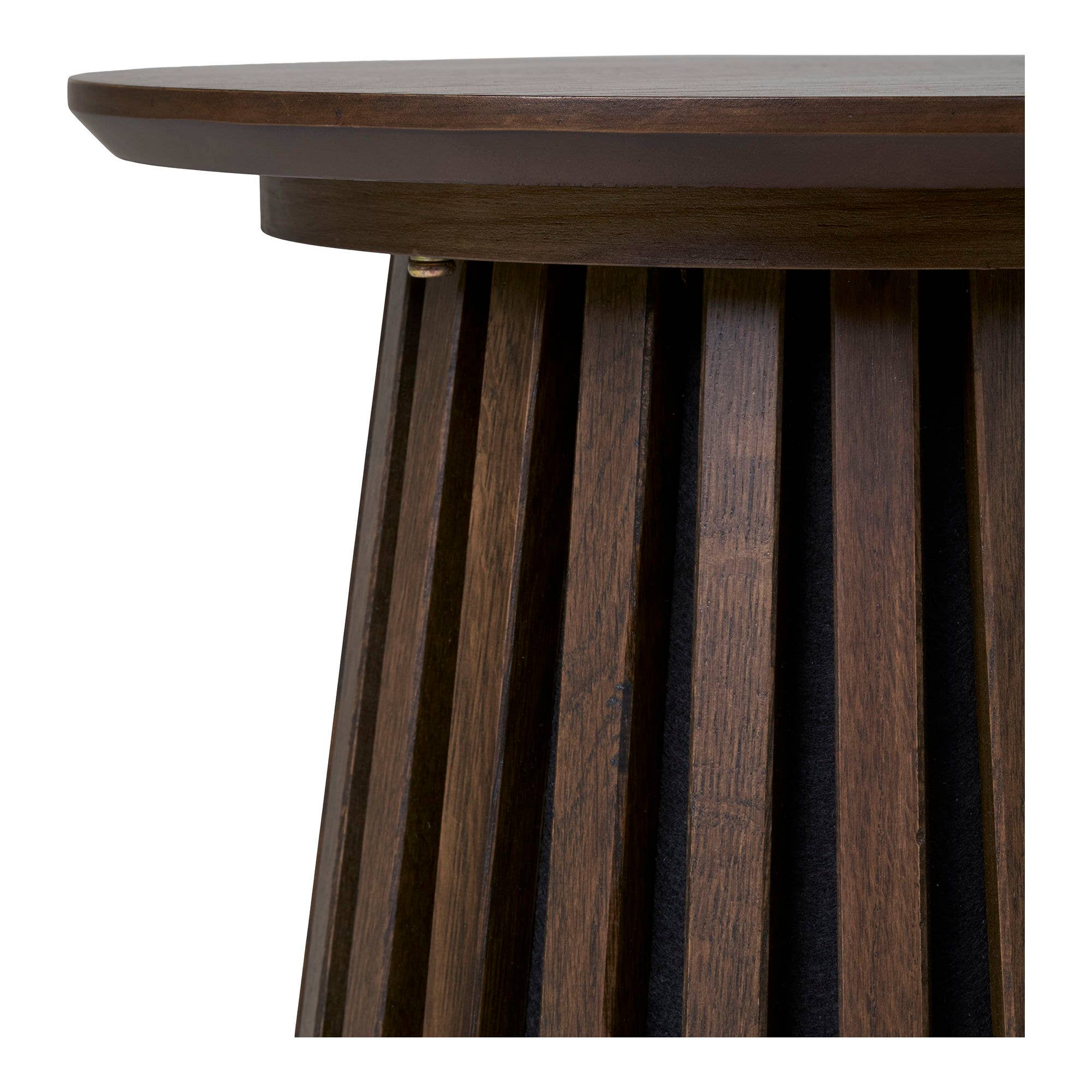 Black Osaka - Side table. oak veneer. smoked ø40x50 cm for wholesale on Faire2