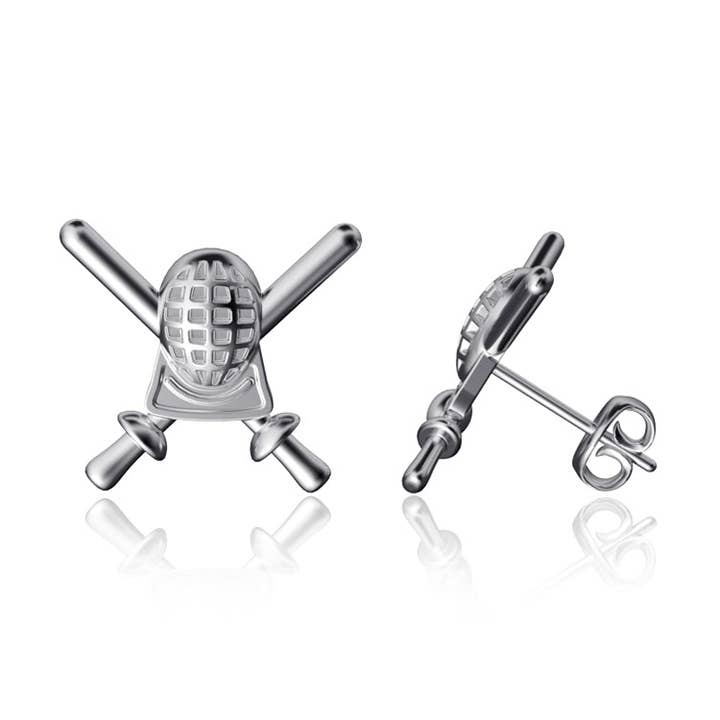 Fencing Post Earrings - Silver for wholesale by Dayna Designs