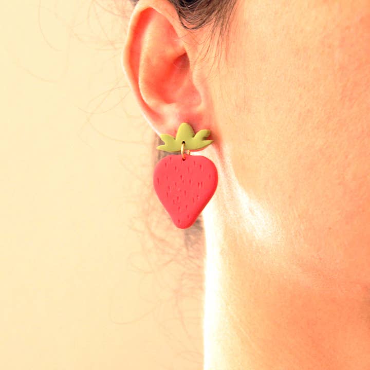 LEMONS // Fruit Earrings, Polymer Clay Earrings (Copy) for wholesale by Odd Compass Outfit