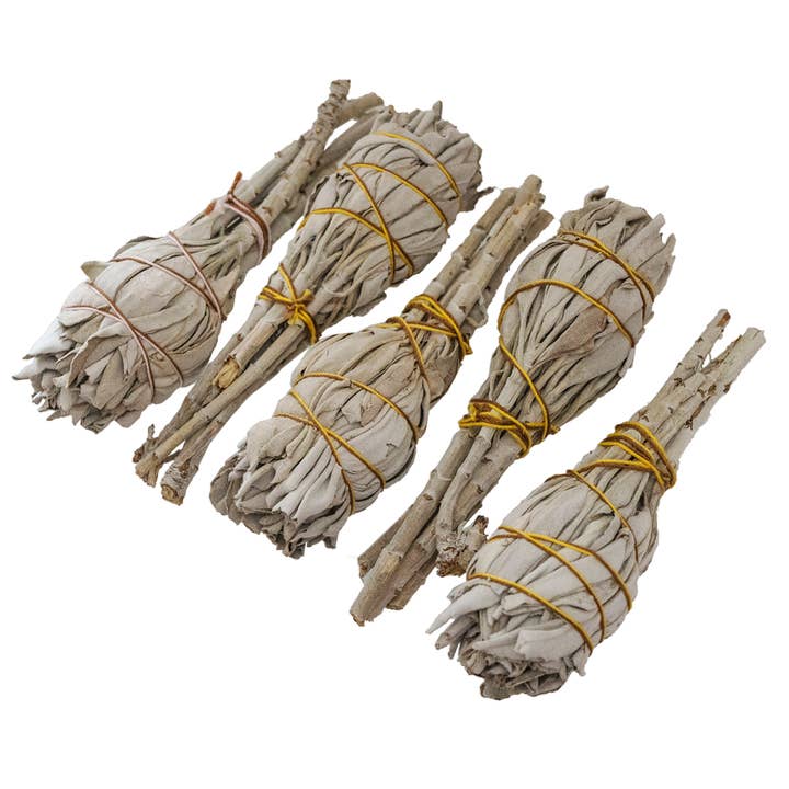 Pacific Trading - Wholesale Sage Bundle - White Sage Smudge Torch, 4" Size, Set/5 Sage Bundles2