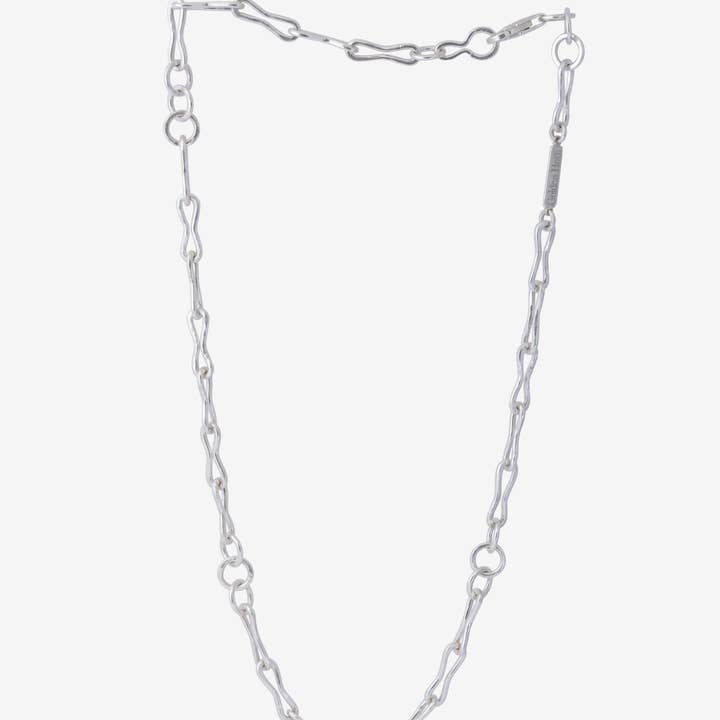 Collar de cadena con cuerno dorado bicolor para venta al por mayor de Golden Horn Jewellery