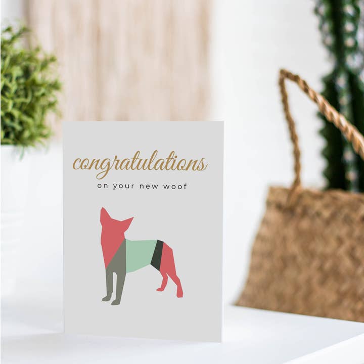 Dog Adoption | New Pet Greeting Card | Dog Greeting Card for wholesale by Fable & Sage