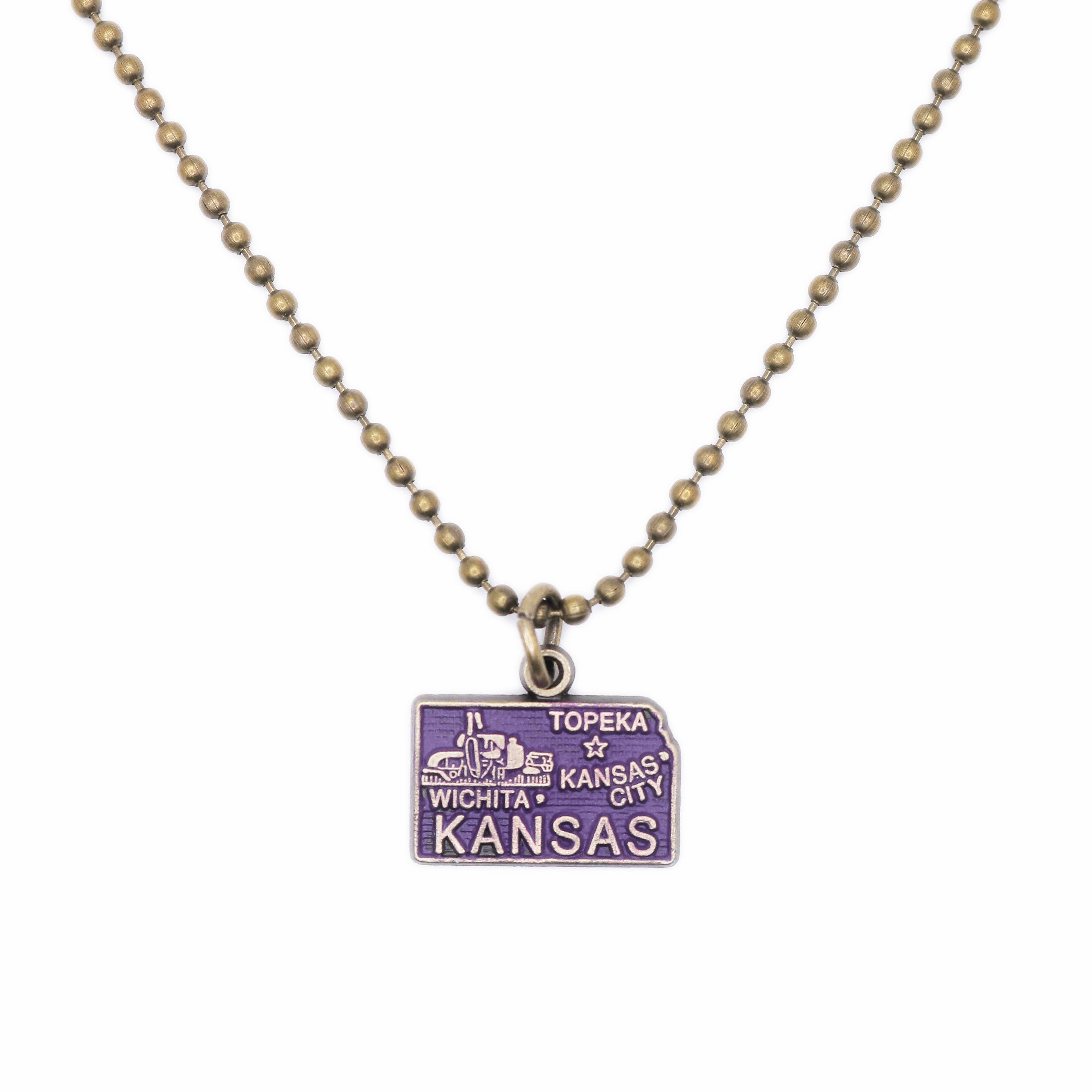 Gleeful Peacock - Wholesale Charm/Dangle Bracelet - Kansas State Charm Bracelet, Necklace, or Charm Only4