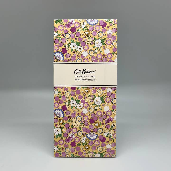Cath Kidston Magnetic List Pad Pink Yellow Stationery Gift for wholesale by The Great British Card Company (GBCC) Ltd