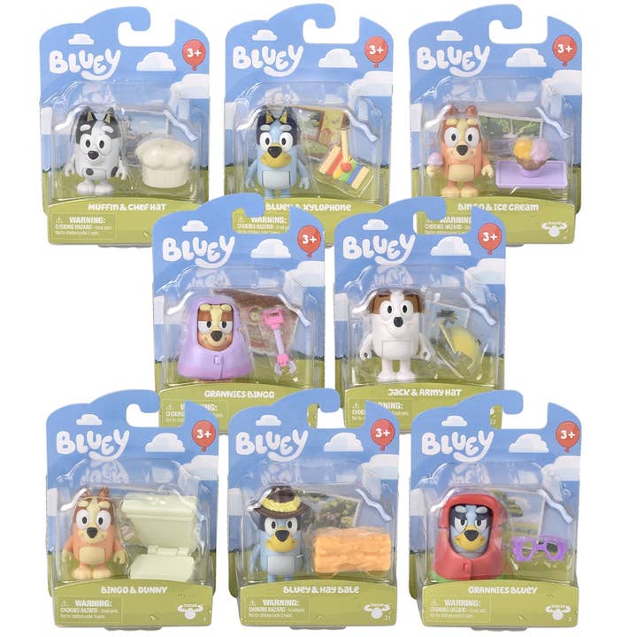 La Luna Bella - Toys - Wholesale Classic Toy - Kids - Bluey Story Starter Figurines 12ct - LLB Toys