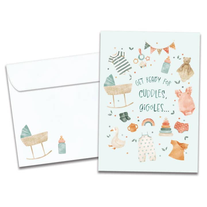 Cuddles and Giggles New Baby 4 Pack 22515 for wholesale by Tree-Free Greetings