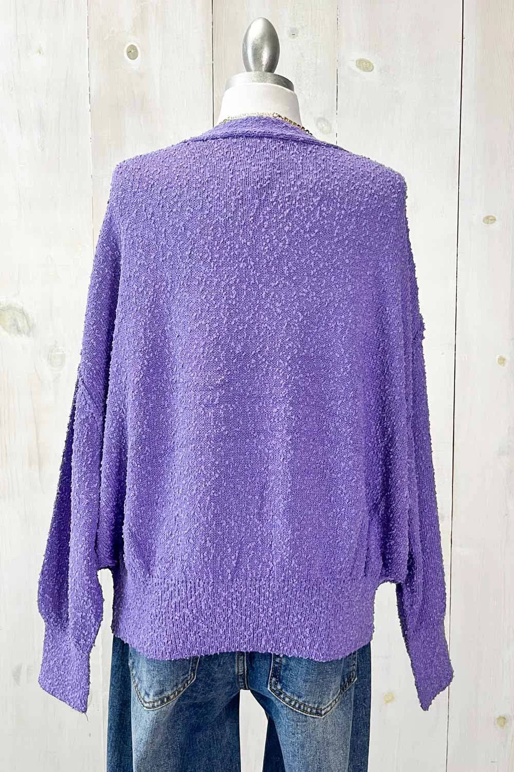 Tasha Apparel Wholesale - Wholesale Cardigan - Women's - Soft Textured Button Front V-Neck Long Sleeve Cozy Boutique Fashion Cardigan Sweater1