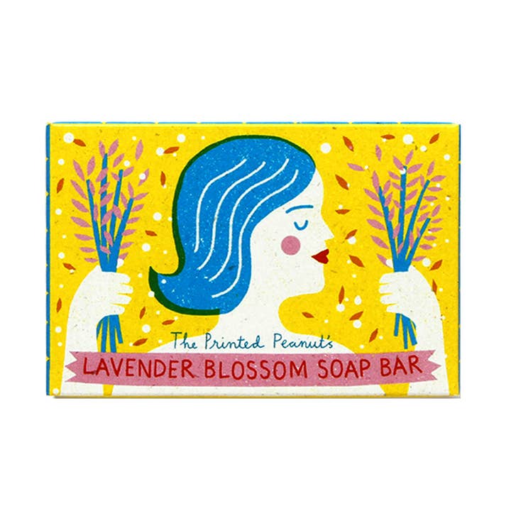 Lavender Blossom Natural Handmade Soap Bar for wholesale by The Printed Peanut Homeware & Stationery