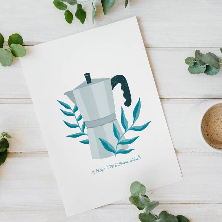 Italian Press - 5x7 Greeting Card for wholesale by Maude Robichaud Godin - Artiste