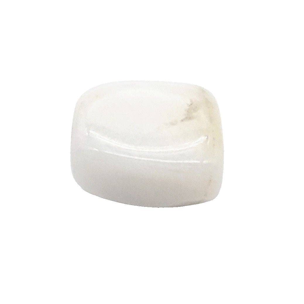 Arômes & Évasions – Pedra/cristal espiritual por atacado – Pedra - Jade Branco - Tumblado - Pequeno0