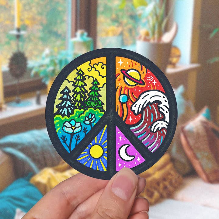 Adesivo con segno della pace per la vendita all'ingrosso da parte di SeeknRevel