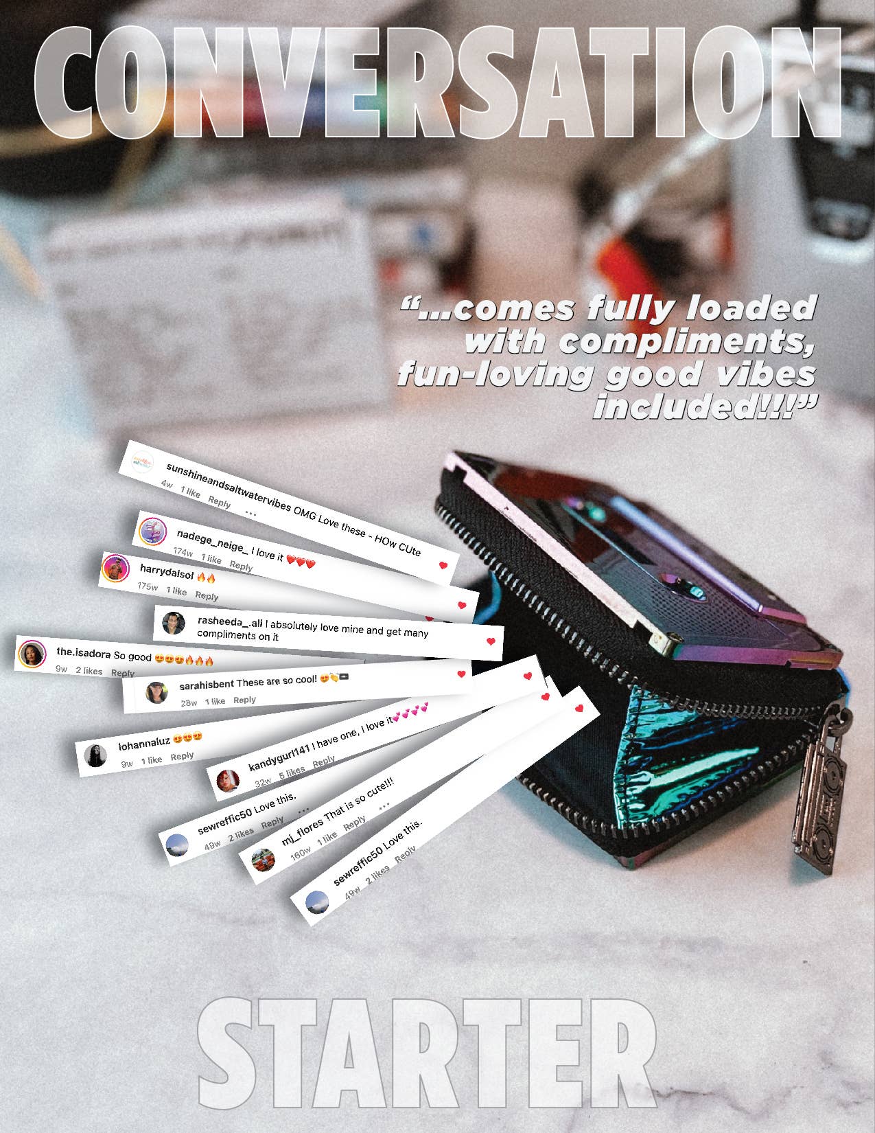 Fydelity - Wholesale Wallet - Unisex - 70265 Small Womens Cute Wallet Retro 80s Cassette Tape Black2