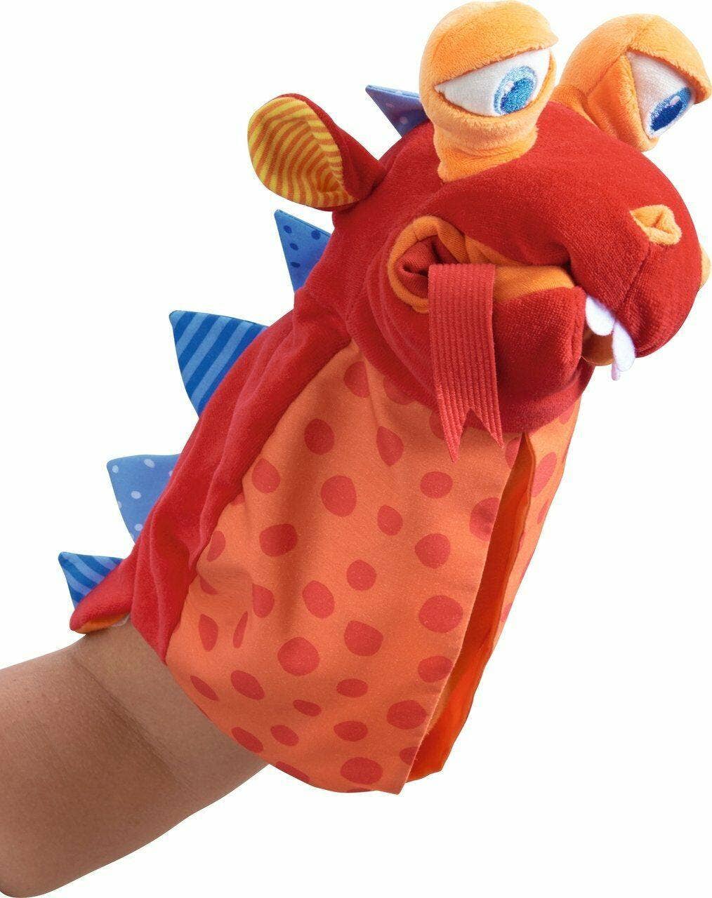 HABA USA - Vente Marionnette – enfant et bébé - Marionnette Gant Dragon Mange-tout3