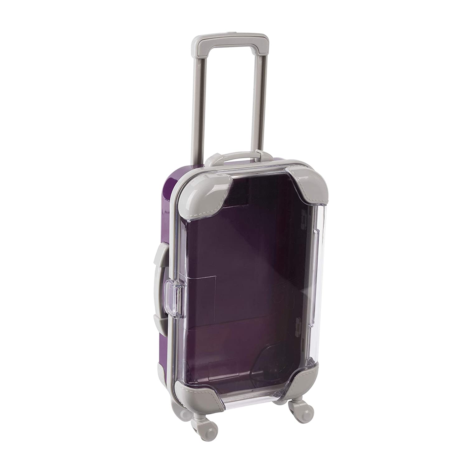Hammont - Wholesale Party Favor Bag/Box - Mini Suitcase Candy Box 4 Pack 5.5"X3.5"X1.5" Purple1