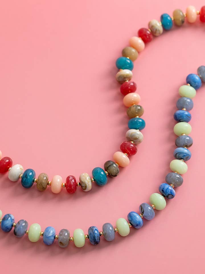 Humörvirvel Marmorpärlhalsband för wholesale av Sessori