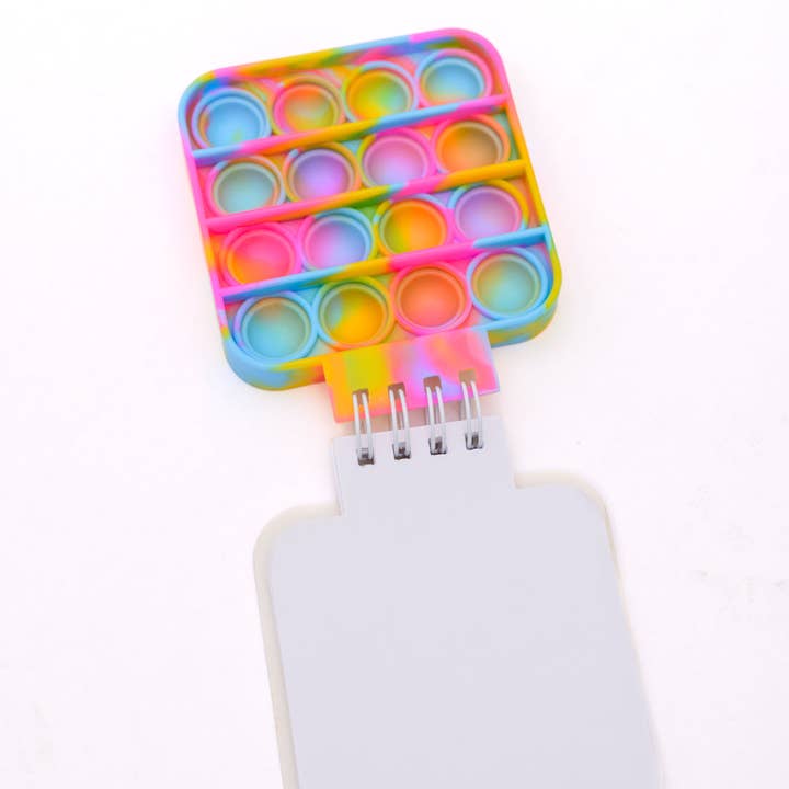 Avenue Wholesale - Wholesale Notebook - Mini Pop It Notebook in Rainbow