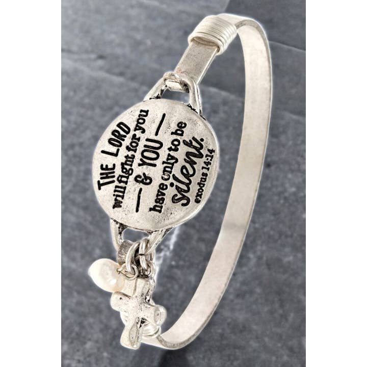 Andrea Bijoux - Wholesale Bangle Bracelet - ENGRAVED MESSAGE DISK BANGLE BRACELET1