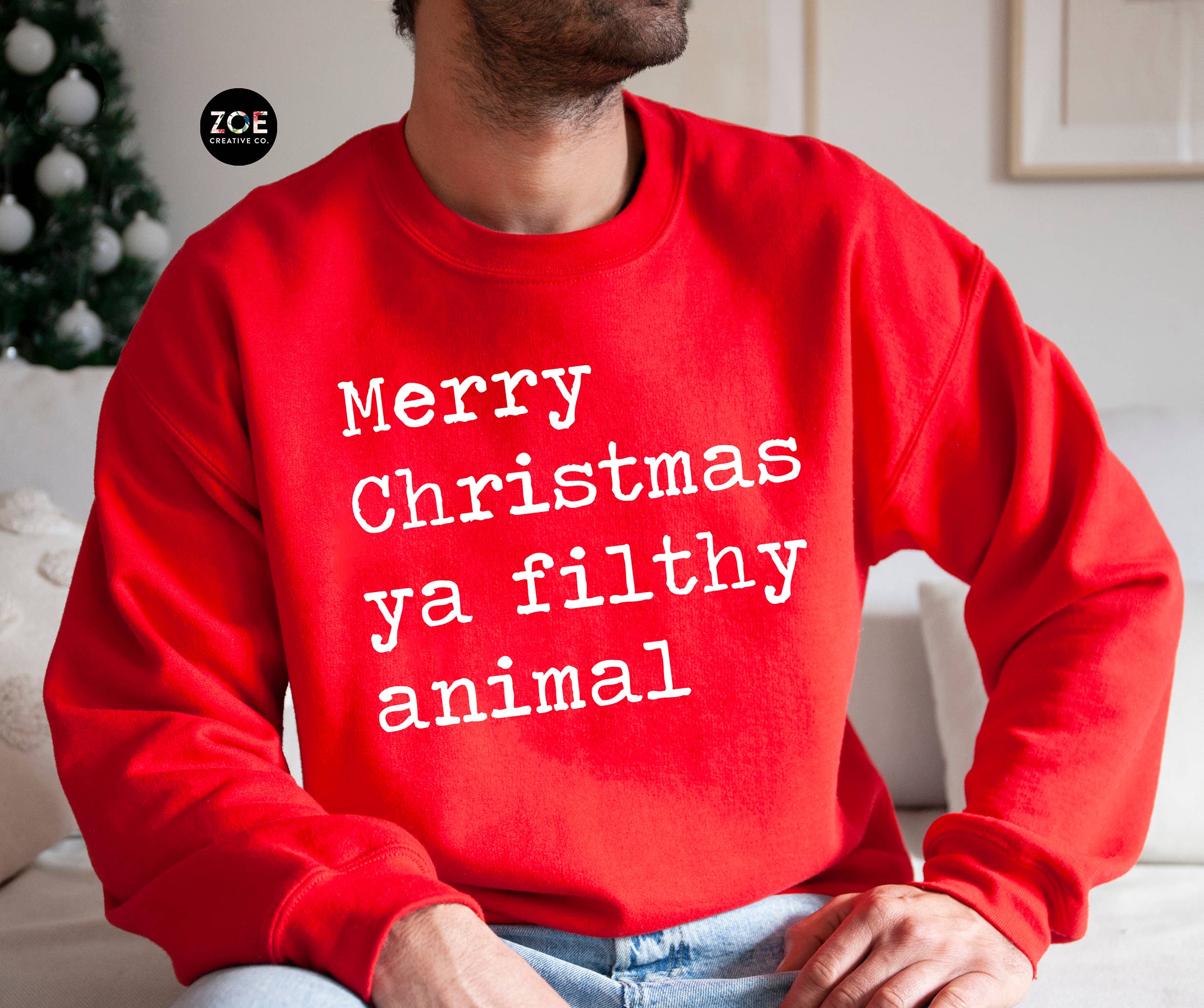Zoe Creative Co - Wholesale T-shirt met print - Dames - Merry Christmas Ya Filthy Animal Home Alone T-shirt8