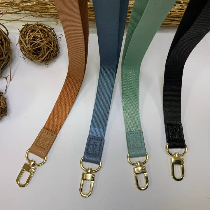 Hollingworth vegan leather lanyard. Keys and badge ID holder for wholesale by zizi&me