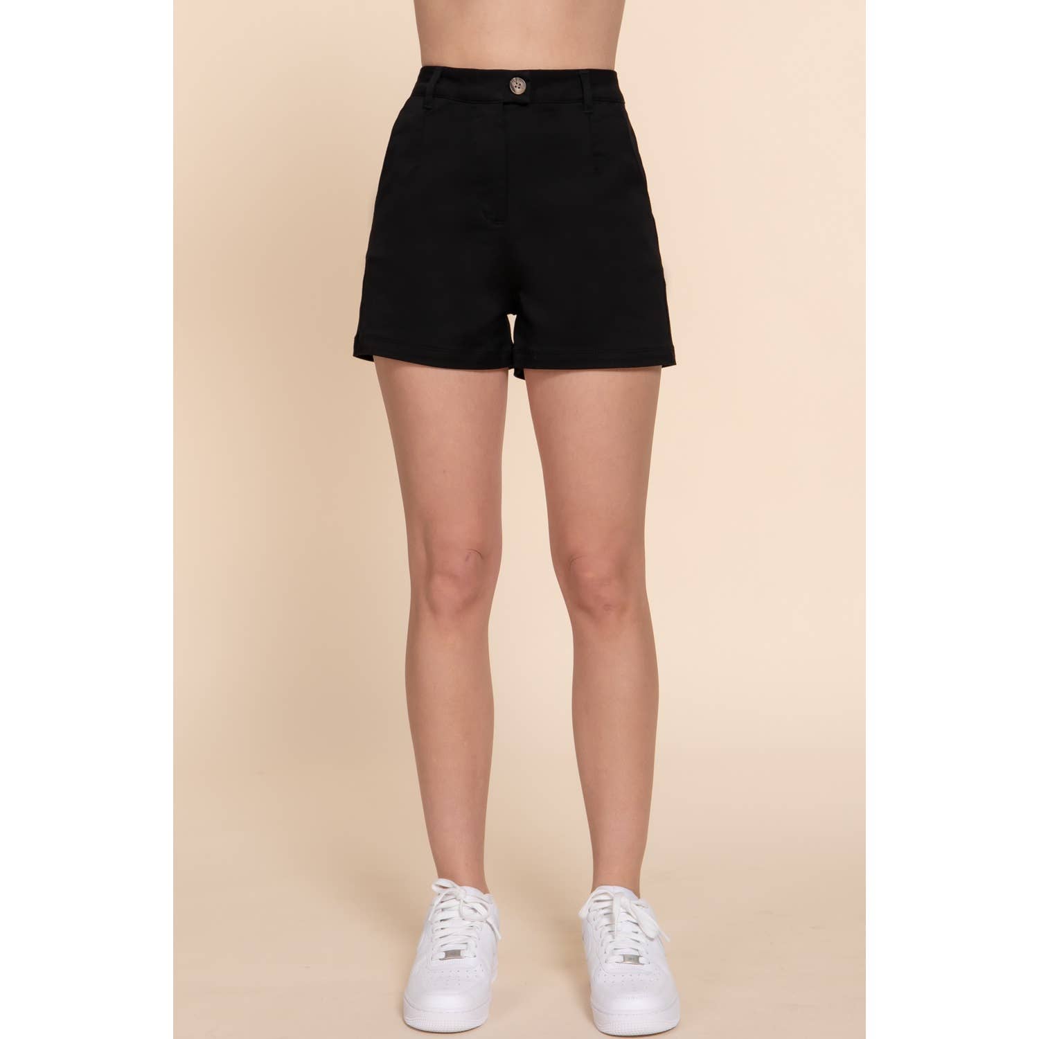 Apolline - Wholesale Shorts - Women's - HIGH WAIST SIDE POCKET STRETCH SHORTS1