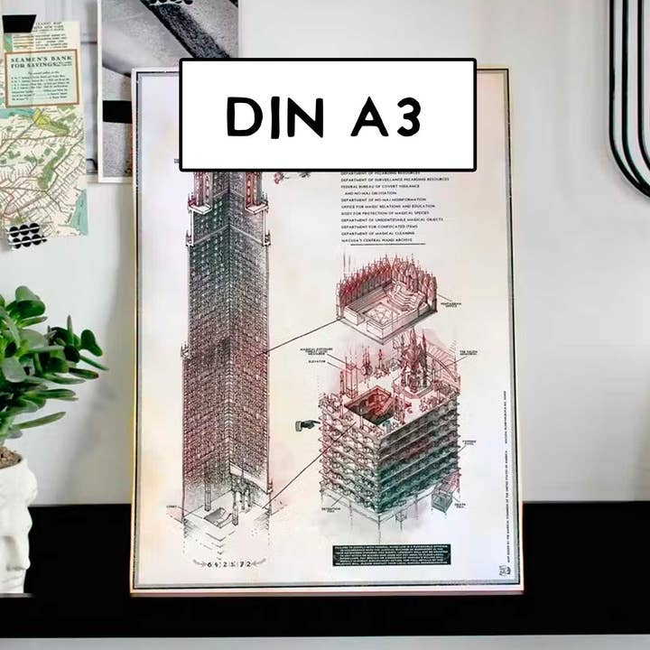 Magical Congress of the USA - Poster - Size A3 for wholesale by KikoIlustrador