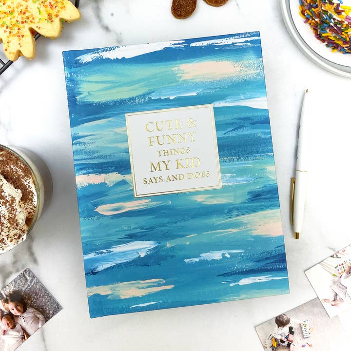 Funny Things My Kid Says and Does Journal - Blue Waves for wholesale by Daisy and Decor