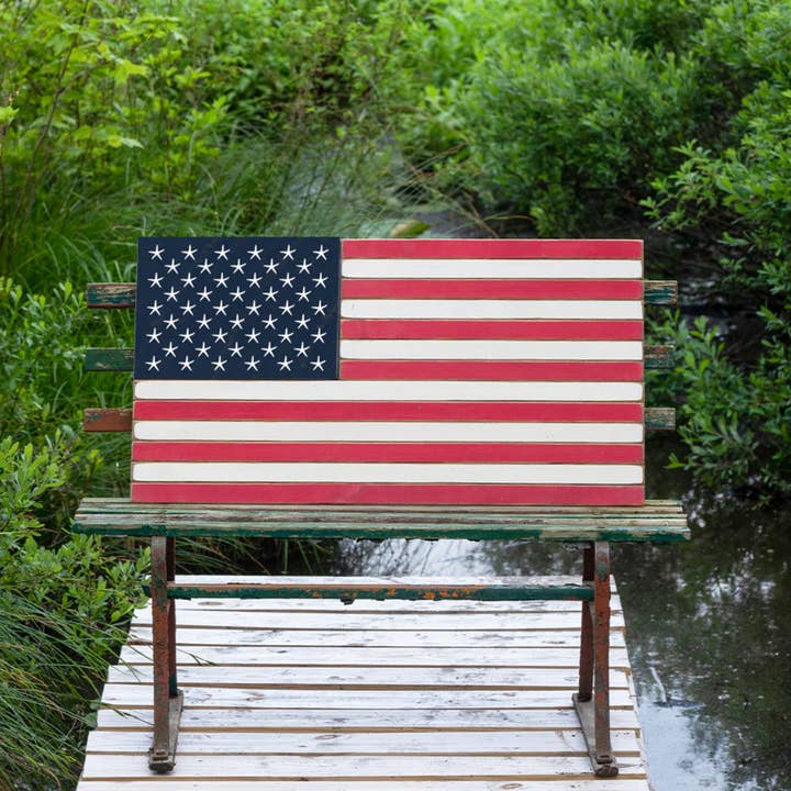 Rustic Marlin Personalized Home Decor - Wholesale Flag - 50 Starfish Wooden American Flag10