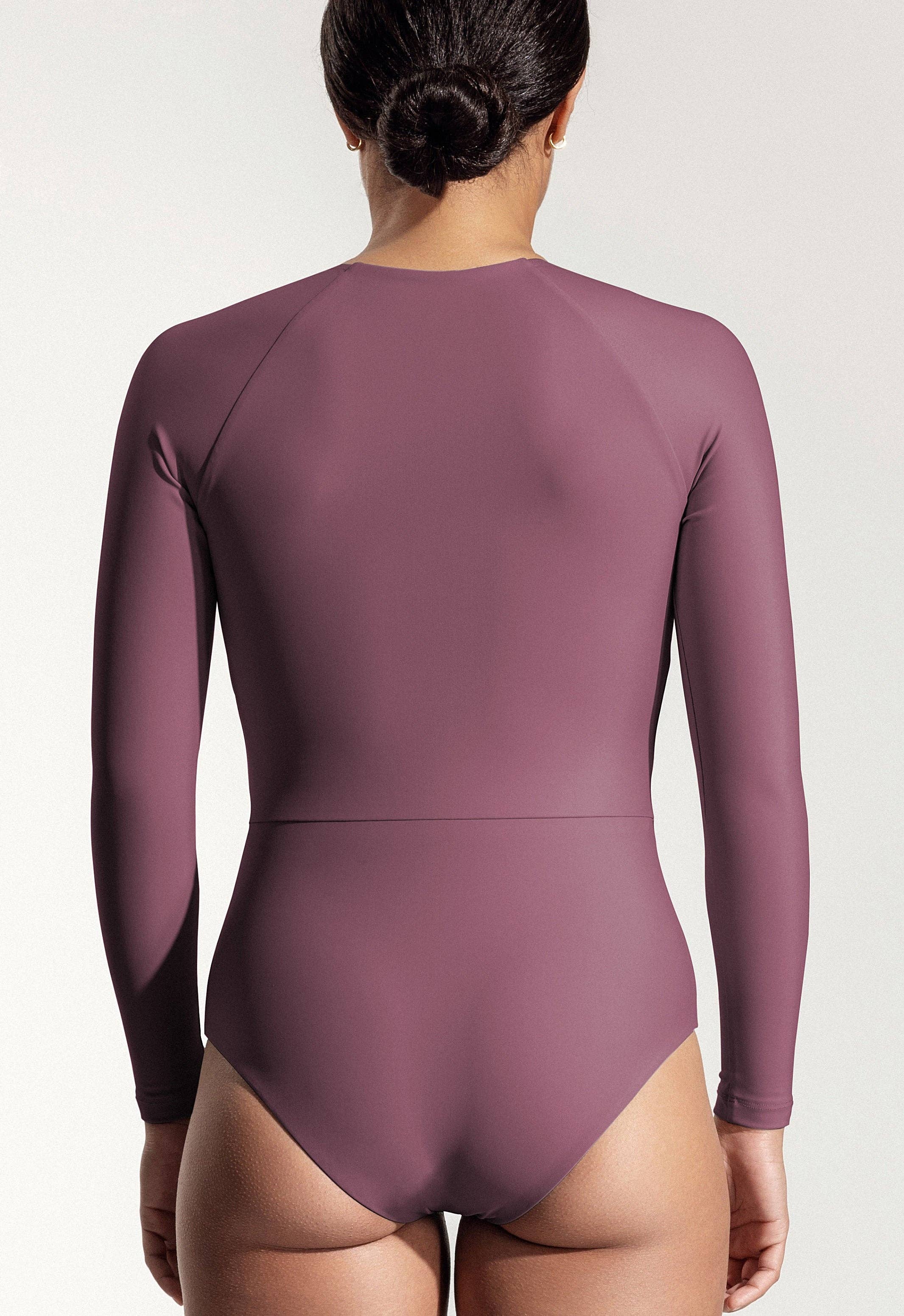 Oy surf - Wholesale One Piece Swimsuit - Women's - “Orfe” surfing suit in sunset purple3