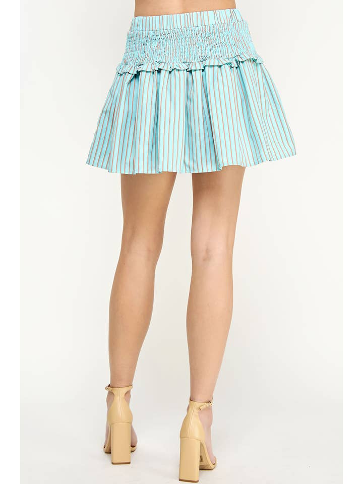 Strut & Bolt - Wholesale Skirt - Women's - Smocked Stripe Mini Skirt19