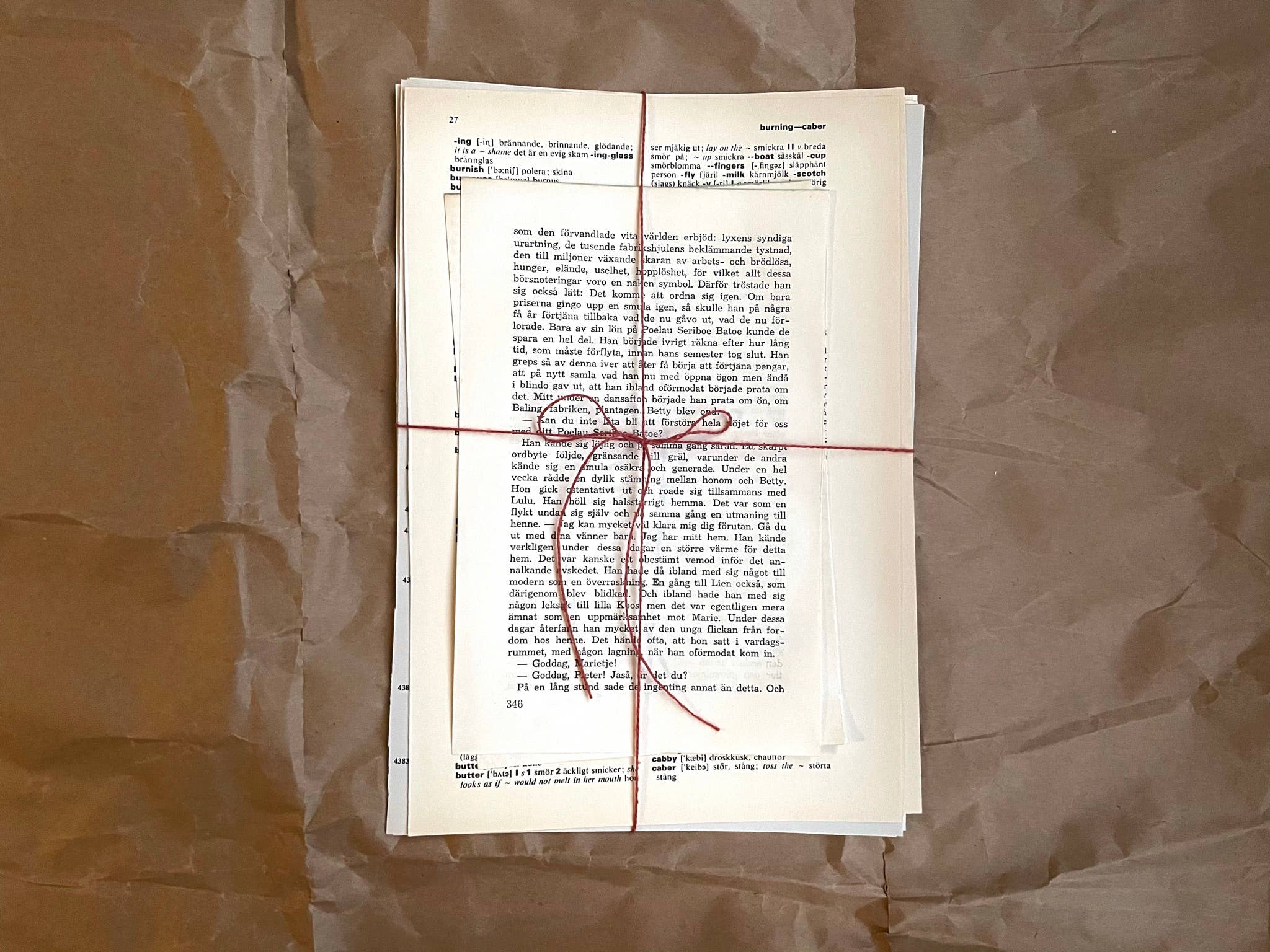 Eldfängda Design - Wholesale Craft Supplies - Vintage bookpages paper ephemera bundle5