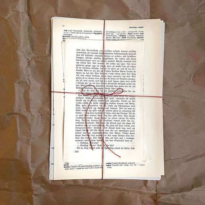 Eldfängda Design - Wholesale Craft Supplies - Vintage bookpages paper ephemera bundle5