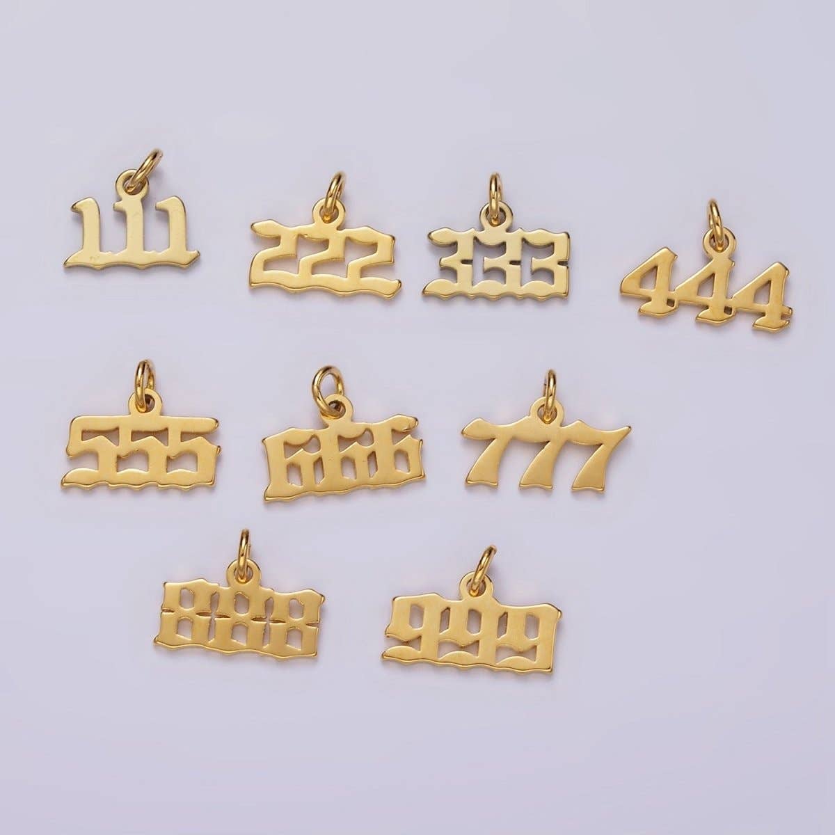 Aim Eternal - Wholesale Individual Charm/Pendant - 24K Gold Filled Angel Number Numerology Minimalist Mini Charm | AG606 - AG61011