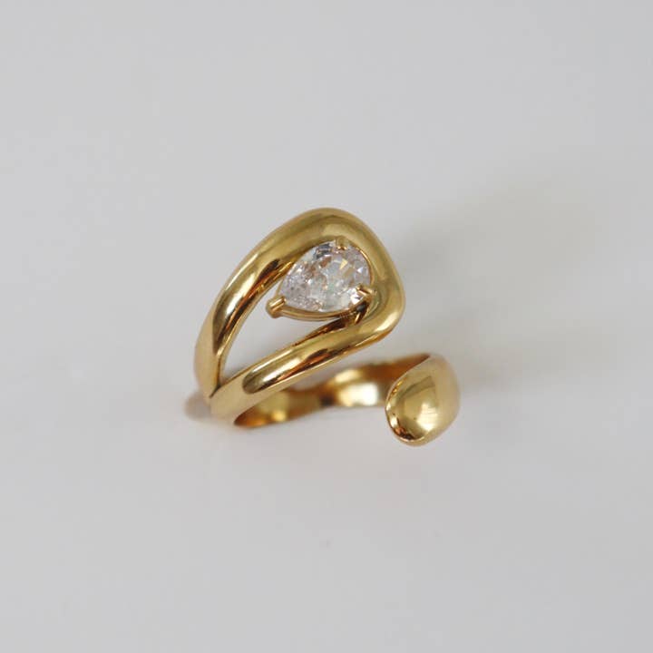 JESSA Jewelry - Wholesale Cocktail/Statement Ring - Amelia Ring | Zircon Wrap Ring