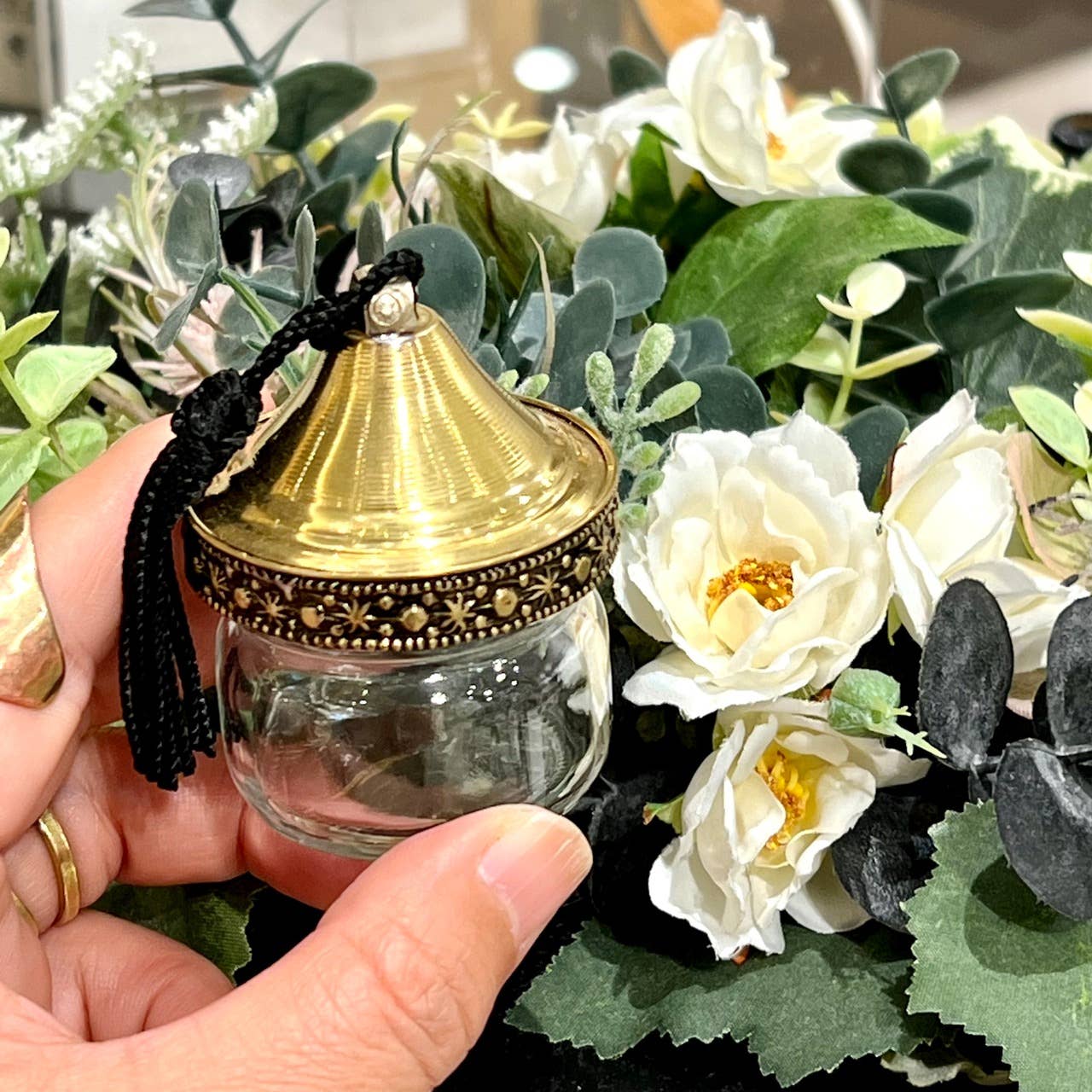 High crafty - Vendita all'ingrosso Barattoli decorativi - Bottiglia Piccola Marocchina – Vetro Riciclato Fatto a Mano6