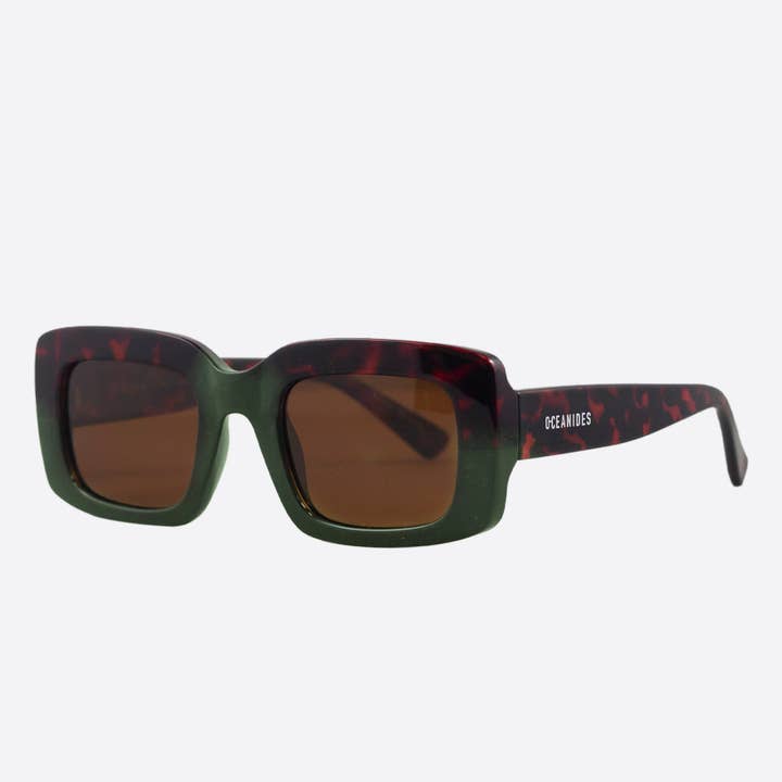 OCEANIDES EYEWEAR - Wholesale Sunglasses - Unisex - SUNGLASSES (POLARIZED) - IDA TORTOISE GREEN BROWN