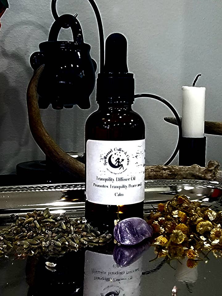Huile Diffuseur Tranquility pour la vente par Spellbound Coffee & Curios