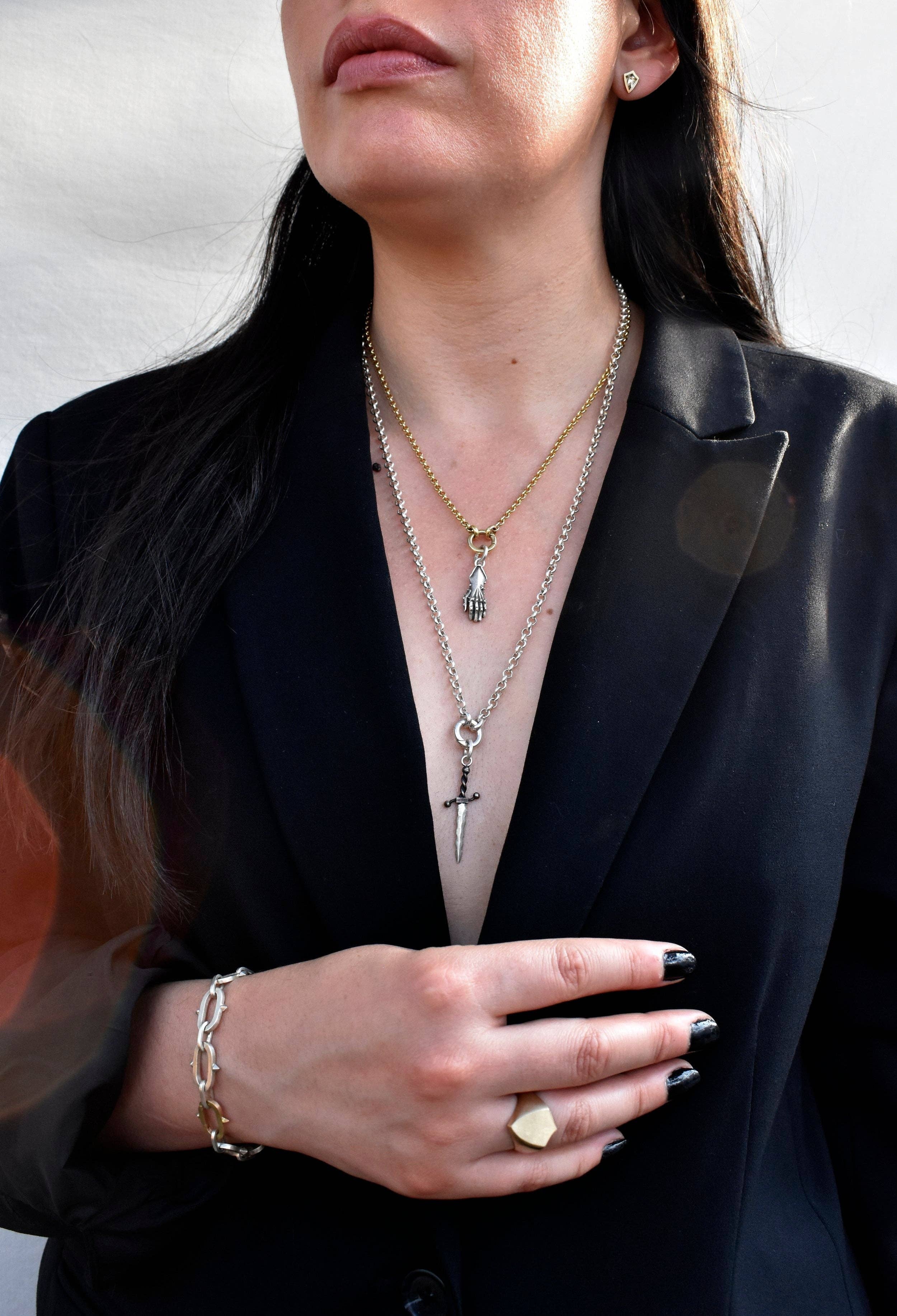 Morgaine Faye - Wholesale Individual Charm/Pendant - Parrying Dagger Pendant Charm7