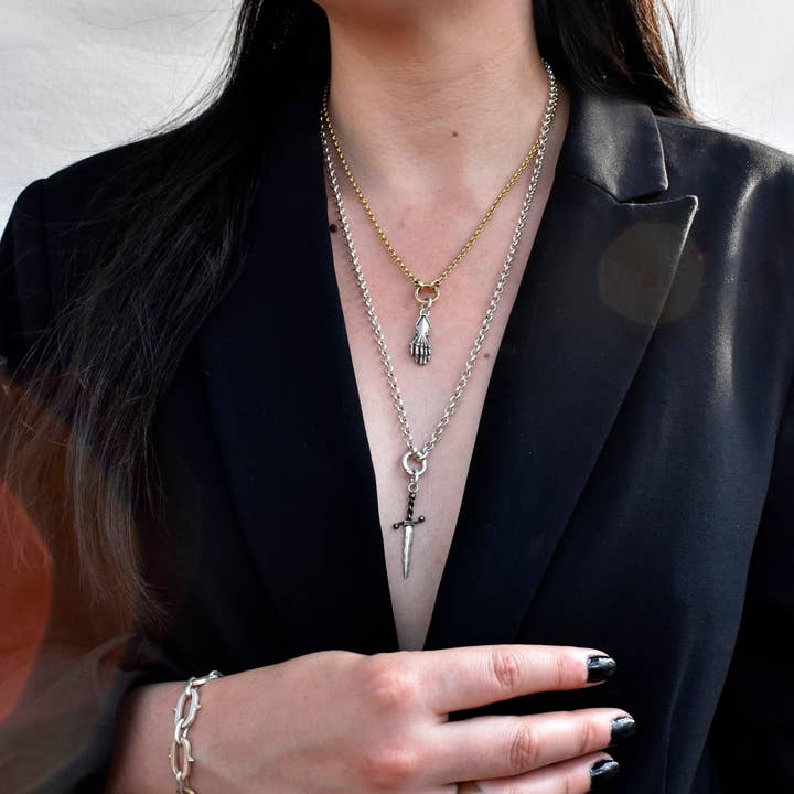 Morgaine Faye - Wholesale Individual Charm/Pendant - Parrying Dagger Pendant Charm7