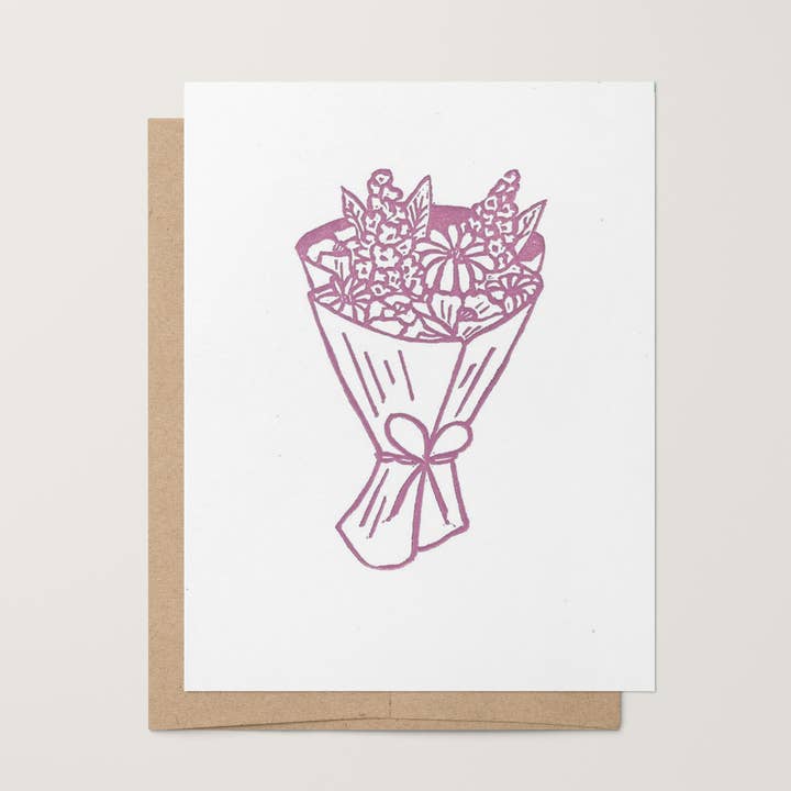 Carte de voeux Bouquet Floral pour la vente par Coxswain Press