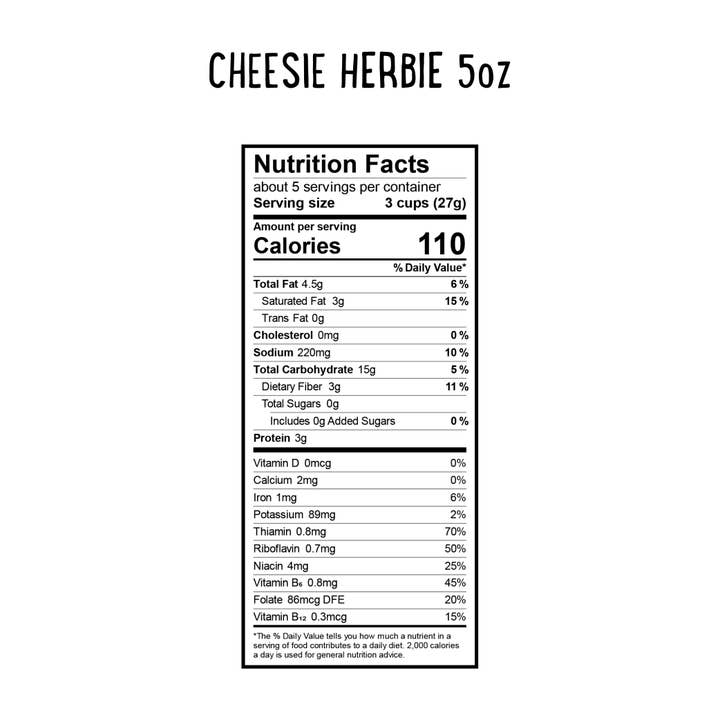 Popzup Popcorn - Vente Pop-corn - Sachets de Popcorn Cheesie Herbie - Format Familial2