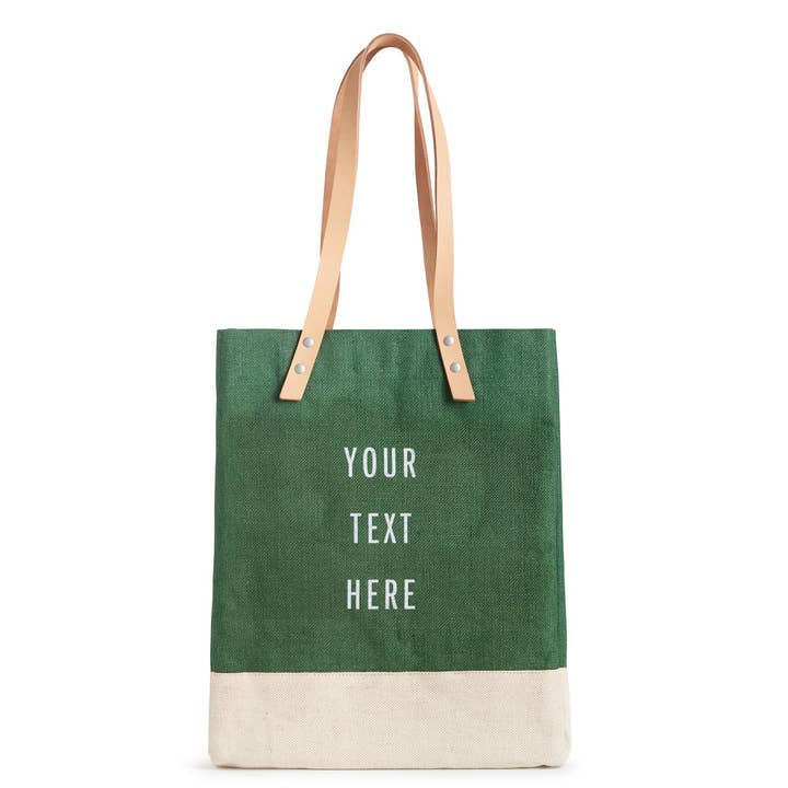 Wine Tote in Field Green (033GN) for wholesale by Apolis