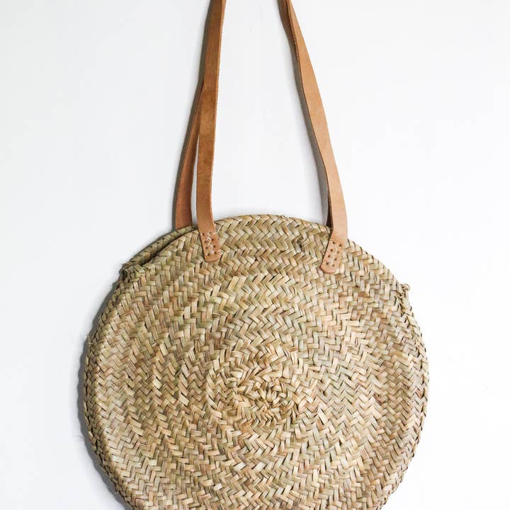 Medina - Wholesale Beach Bag - Woven Round Beach Tote1