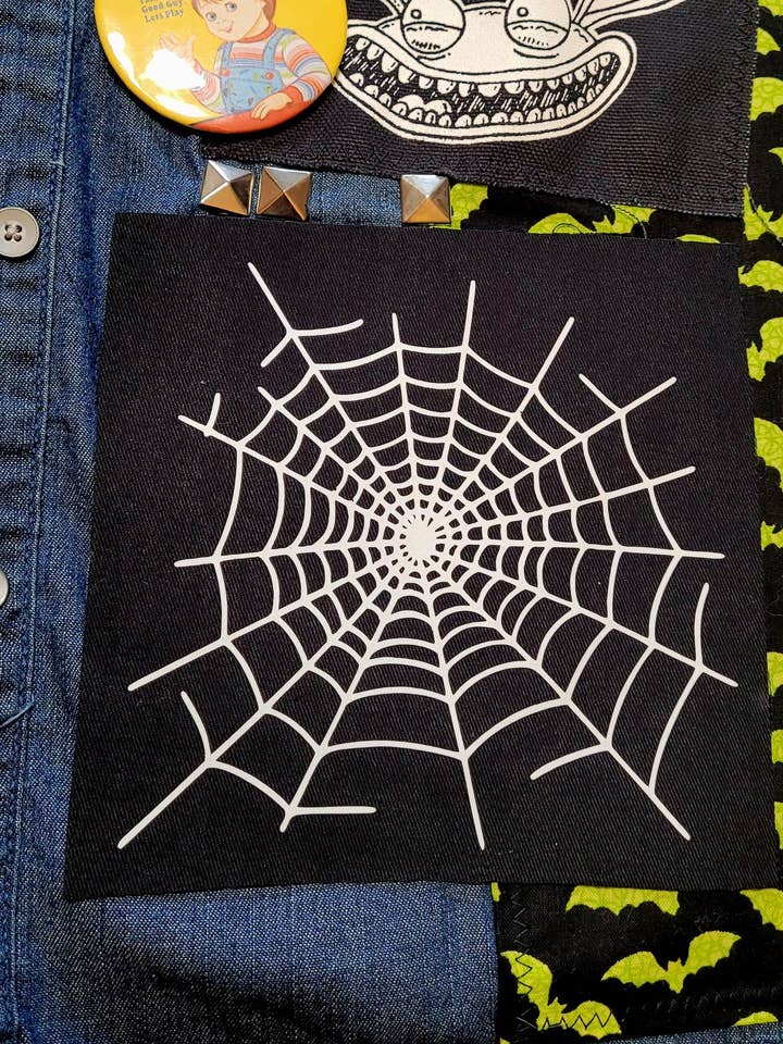 Spiderweb Sew On Patch for wholesale by Femmearchist