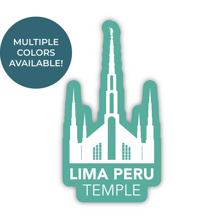 Adesivo Templo Lima Perú por atacado de JasmineTreeDesign