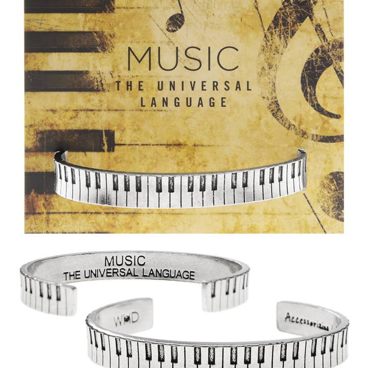 Whitney Howard Designs - Wholesale Cuff Bracelet - Piano Jewelry Adjustable Cuff