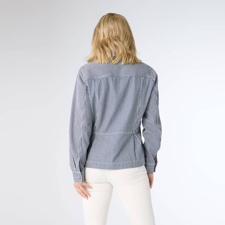 Samson Striped Denim Jacket for wholesale on Faire
