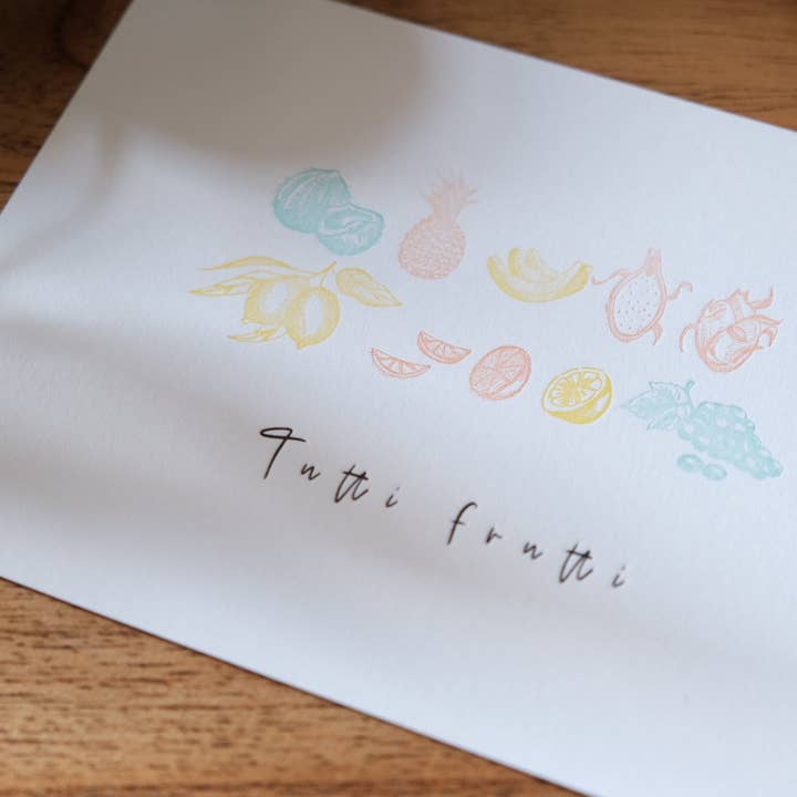 “Tutti Frutti” map for wholesale by Cléo Lebrun - Atelier d'art