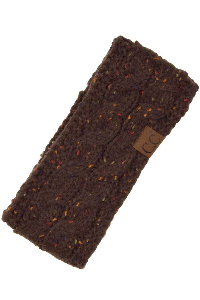 Hana – wholesale Pannband - Dam – C.C Chunky Stickad Confetti Sherpa fodrad pannband16